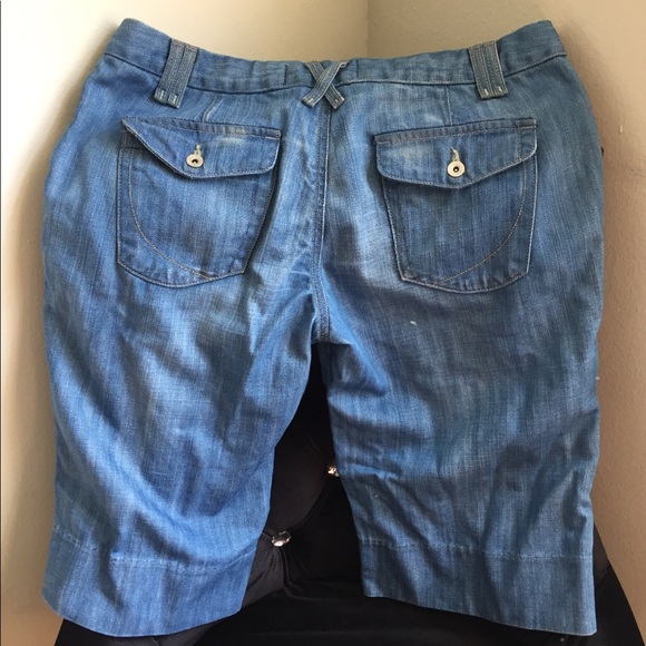 Paper-denim & cloth Jean Bermuda shorts size 32 - Picture 6 of 6